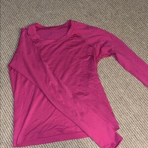 lululemon athletica Pink Long Sleeve Tee